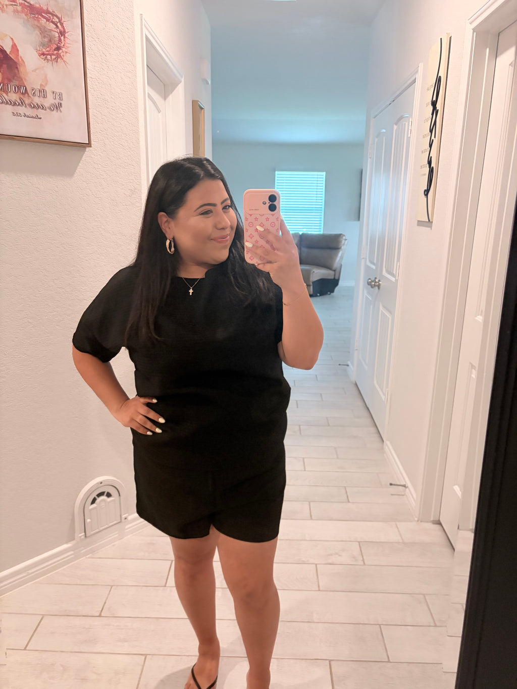 Elegant Black Two-Piece Set